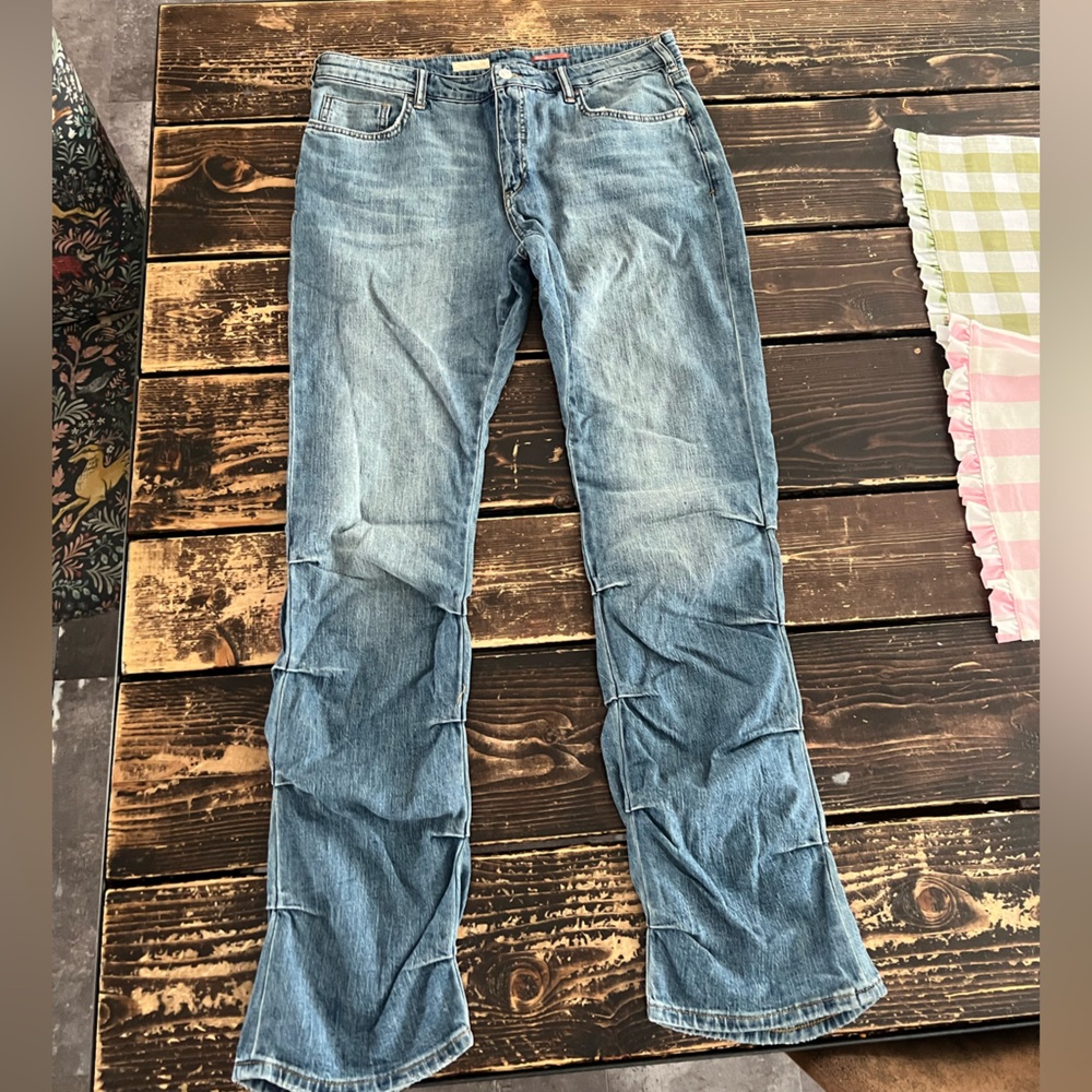 Anthropologie Women’s Pilcro Low-Rise Ruched Boot Jeans - Size 32 NWOT
